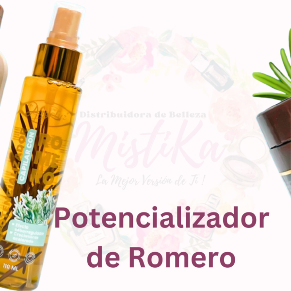 Potencializador capilar con Romero Anyeluz® diseñado con tecnología de péptidos y propiedades de ingredientes botánicos. Fortalece y rejuvenece el folículo piloso, ayuda a disminuir la caída del cabello. Mejora las condiciones del cuero cabelludo, estimula el crecimiento y aumenta la densidad de la fibra.