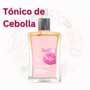 Tónico de Cebolla Anyeluz® energía al cuero cabelludo, detiene caída y fortalece la fibra, alta hidratación y efecto anti-edad. Minimiza adelgazamiento y rotura. Enriquecido con glucógeno marino, extracto de cebolla y de ajo, reducen la caspa, alivian el picor del cuero cabelludo y reducen la producción de sebo. Indicado para cabellos finos y debilitados.