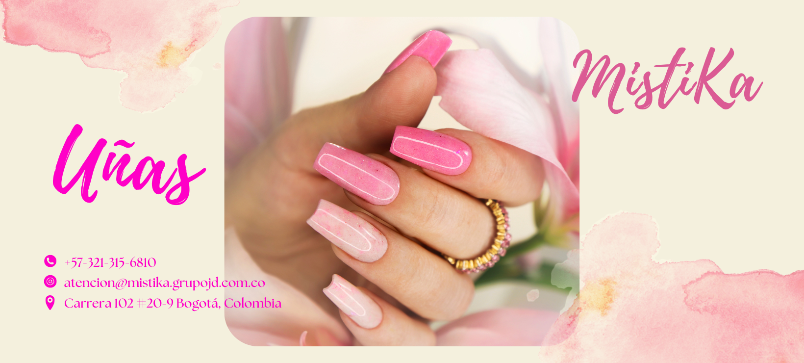 Uñas Mistika - Tus manos hablan por tí. Esmalte, Removedor, Brillo, Exfoliante, Secante, Endurecedor, Crema
